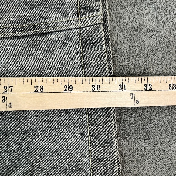 Vintage Vivaldi Pencil Skirt Women 10 Gray Denim‎ Midi Back Slit Pockets Y2K 90s - Picture 7 of 8